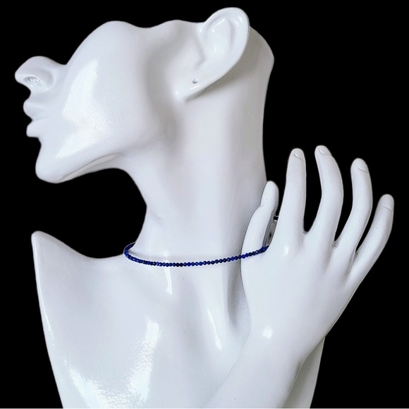 Lapis Lazuli Choker Necklace - Picture 2 of 4